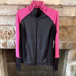 Xersion Women's Vibrant Pink and Charcoal Jacket